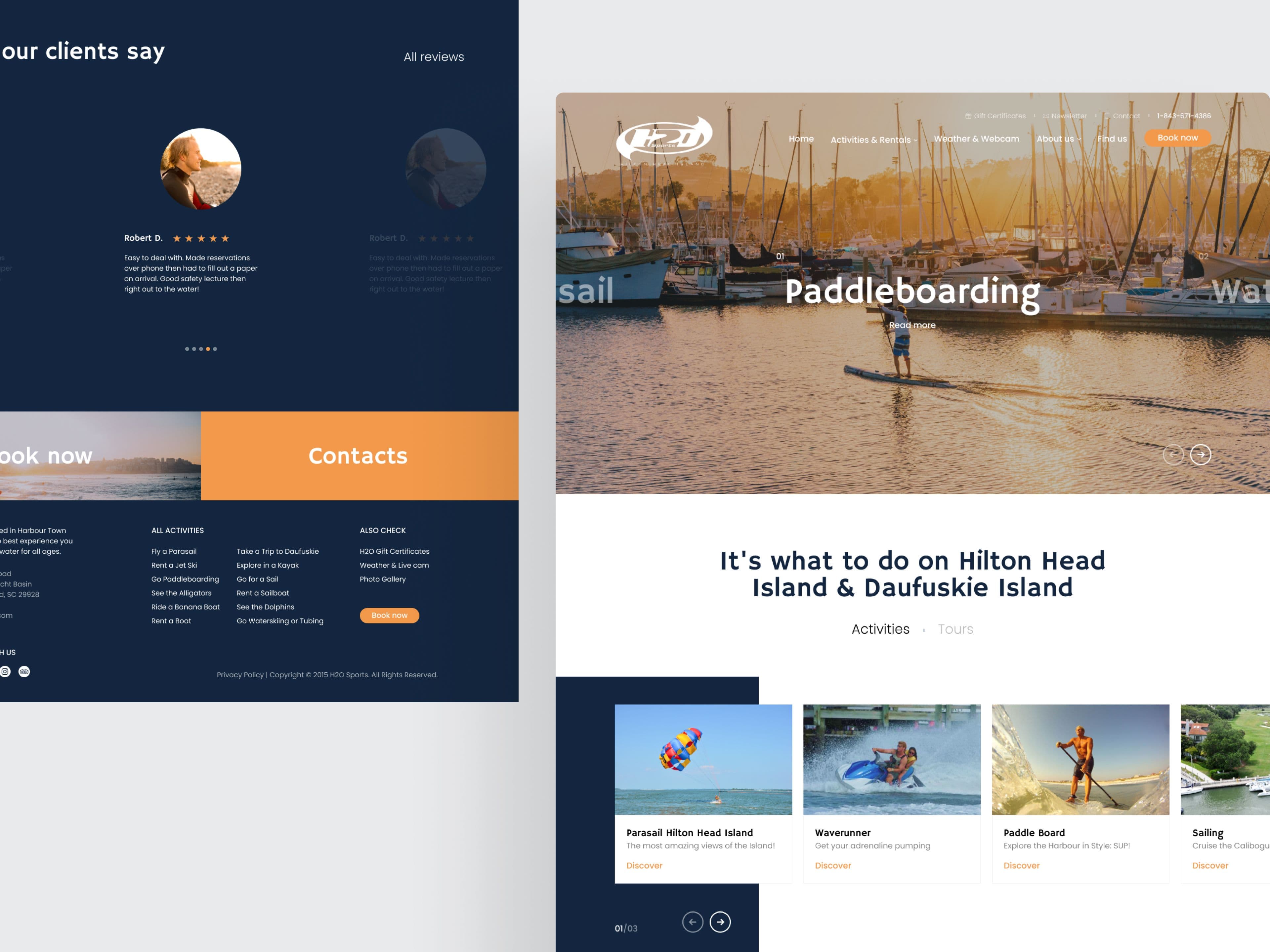 Webpage design showcasing a clean, user-friendly layout with responsive elements and clear navigation